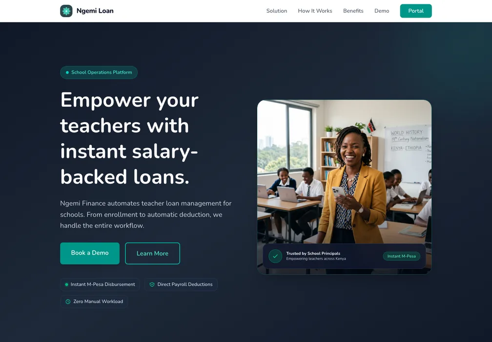 Ngemi Finance website preview
