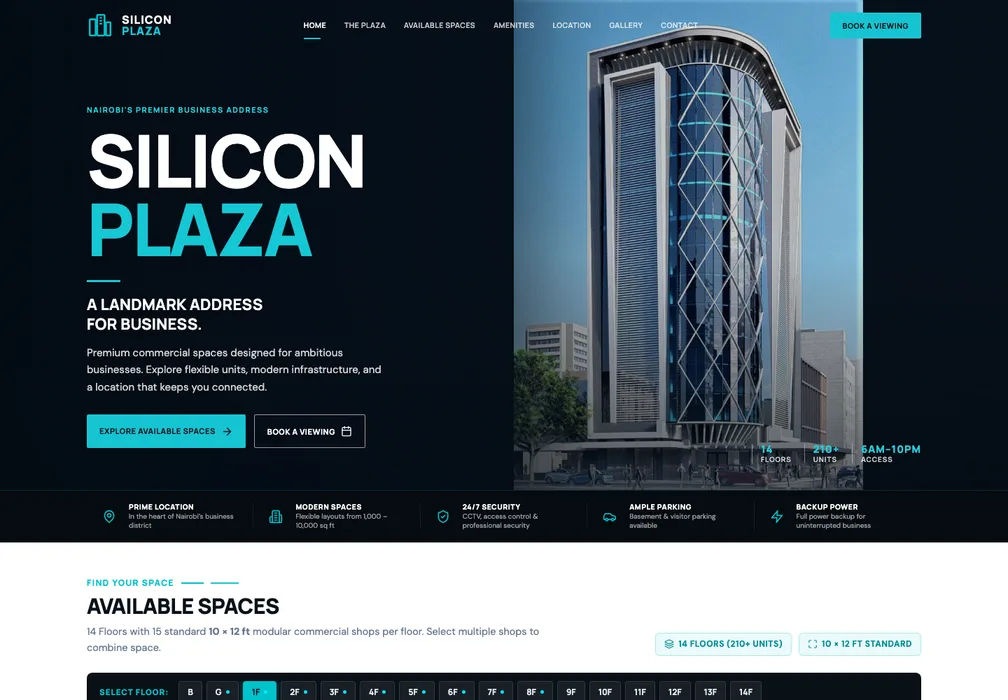 Silicon Plaza website preview